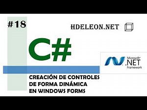 Curso de C# .NET | Creación de controles dinámicamente en windows forms | #18