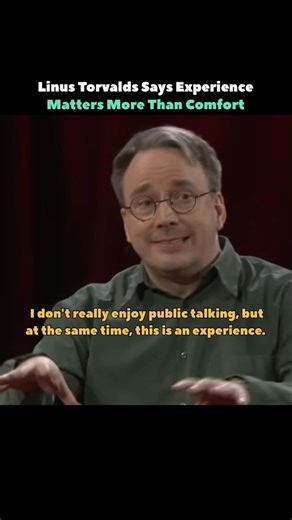 Linus Torvalds Says Experience Matters More Than Comfort #shorts #linux #experience #programming