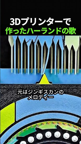 3Dプリンターでオルゴール作ったら ハーランドの歌 が頭から離れない