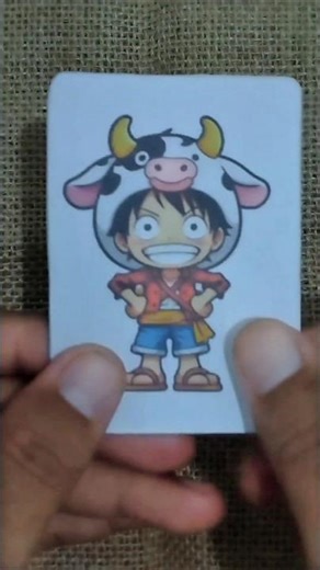 Luffy x Cow DIY Mix Papercraft | One Piece #netflix #shorts #onepiece