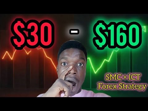 How I Turned $30 into $160 Trading Gold 💰 | Smart Money (SMC + ICT) Strategy on MetaTrader 5