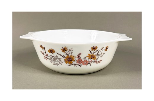 Vintage Milk Glass Pyrex Casserole, England Woodland / Country Autumn - Etsy