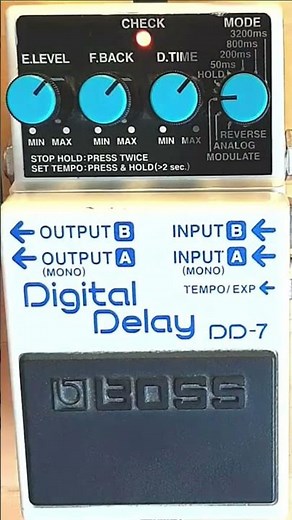 Boss DD-7 Digital Delay Modulation Chorus #shorts #short #bosspedals #digitaldelay #delay #guitar