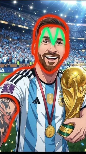 How to draw Lionel Messi's World Cup 🇦🇷🏆 #ardrawing