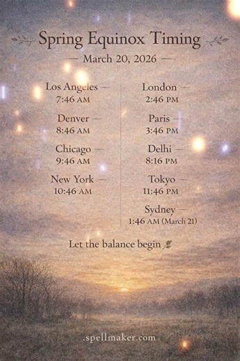 The spring equinox is just around the corner