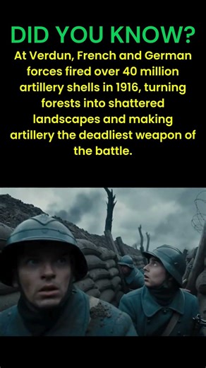 Artillery Hell at Verdun #WWI #ShellFire