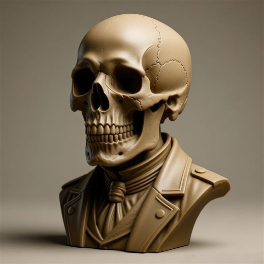Skeleton Bust STL for 3D Print, Skull Statue STL Printing Model - Etsy