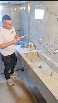 Κατασκευή νιπτήρα και στόκαρισμα αρμών φαλτσου #home #diy