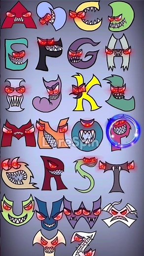 ALPHABET LORE A-Z but EVIL version - ALPHABET LORE ANIMATION MEME - abcdefghijklmnopqrstuvwxyz