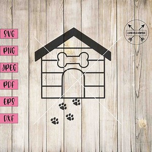 Doghouse Svg, Dog House Decor, Custom Dog Shirt, Dog Bone Svg, Dog Bone Sign, Dog Bone Signs, Dog Clipart, Dog Wall Art, Dog Svg Files, Svg - Etsy Australia