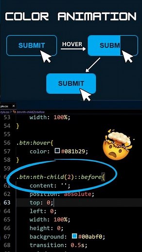 How to Create CSS Sliding Button Animation | CSS Color Filling Animation | CSS Tricks #css3animation
