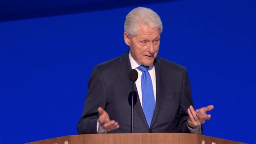 'He mostly talks about himself': President Clinton rips Trump in DNC convention address