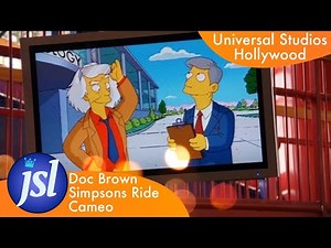 Doc Brown Simpsons Ride Cameo