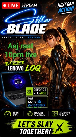 RTX 4050 pe ye game INSANE lag rahi 😳 #stellarblade #gaming