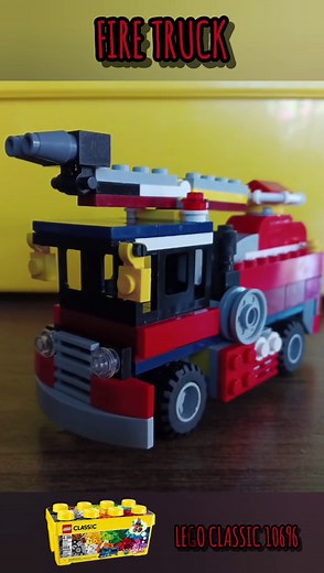 Lets build a LEGO Fire Truck using only parts in the LEGO Classic 10696 set. Tutorial video link: https://youtu.be/V3hmQ0ln9QI?si=0lSFlYrQ16sizv47 #legoclassic10696 #legoclassic10696ideas #lego10696 #legofiretruck #legotutorial #legoclassic #lego