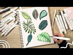 Every brush pen leaf you'll ever need 🍃 / beginner step-by-step tutorial
