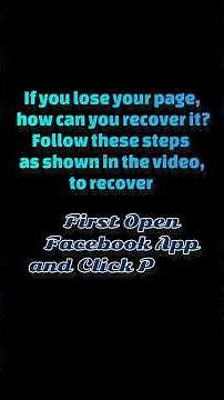 How to Recover Hacked facebook Page