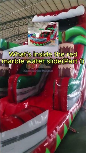 Unboxing A Commercial Red Marble Water Slide | Full Internal Structure Reveal Part 1（GWS-083）