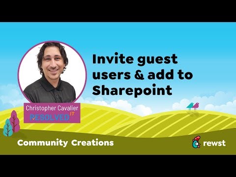 One workflow to handle guest invites and SharePoint access with Rewst