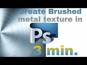 How to Create a Brushed Metal Texture in Photoshop cs6 | Photoshop Tutorial