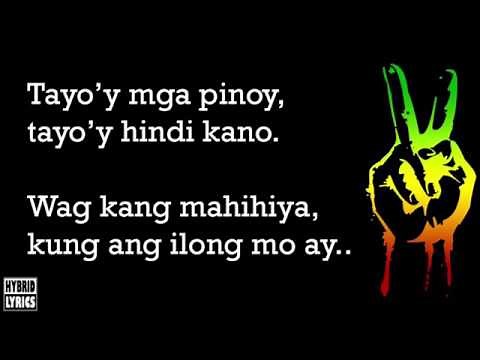 Tayo'y mga pinoy Reggae Lyrics