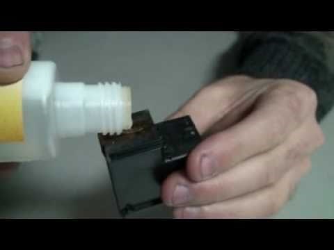 Instructions on how to clean Hp cartridges