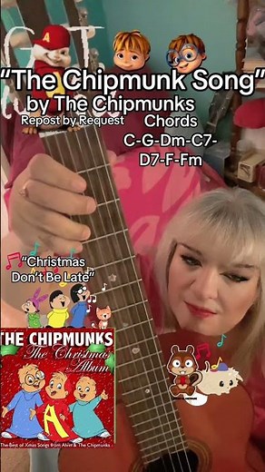How to Play “The Chipmunk Song” “Christmas Don’t Be Late” by The Chipmunks #easyguitartutorial