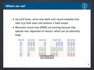 Deep Learning Decal Fall 2017 Lecture 3: Recurrent Neural Networks