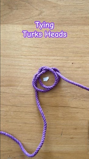 Tying Turks Head Knots, it’s magic 🪄🌟#knot #maker