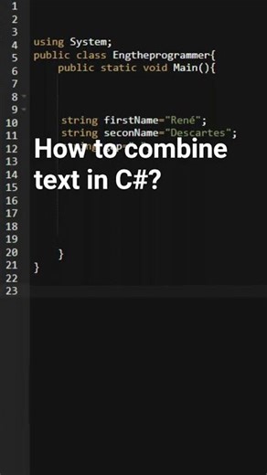How to combine text in C#?