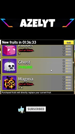 Roblox Bloxfruits OP Stock 🔥 | #roblox #bloxfruits #phonk #anime #shorts #youtube #azelyt