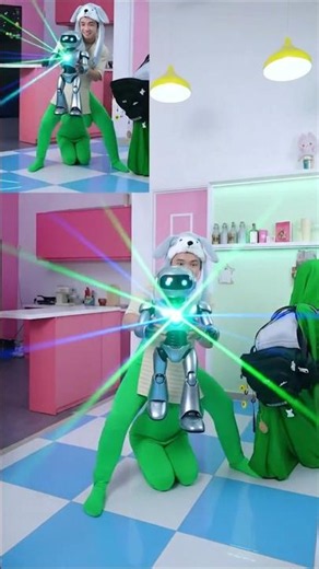 Robot Glow | Laser Show | Futuristic Blast | Light Chaos #shorts #reimagine #taihoa