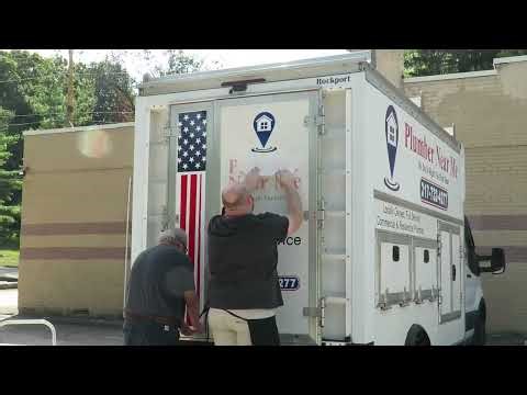 Installing Vehicle Graphics on a 2025 Ford Transit 350