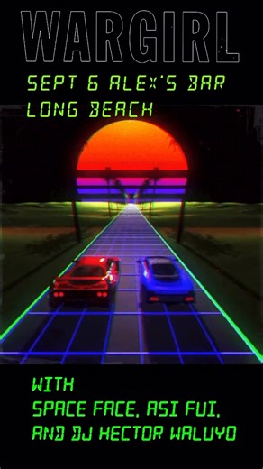 Alex's Bar is the place to be tonight 💯 We've got a STACKED lineup with Wargirl (album release show 🔥), Spaceface, and Asi Fui ➕ DJ Hector Wayulo spinnin' tunes all night! Don't be ⬛, get those tix at www.alexsbar.com and we will see ya tonight! // Doors at 8 pm, 21 | Alex's Bar