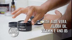 Viking Revolution Men's Hand Cream - Repair Cream for Dry, Cracked Hands - Aloe Vera Treatment with Vitamin E (3.5oz)