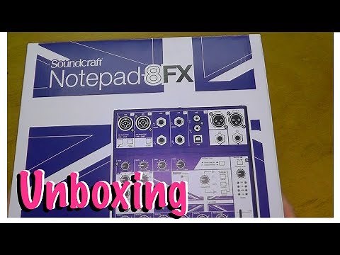 Soundcraft Notepad 8FX - unboxing