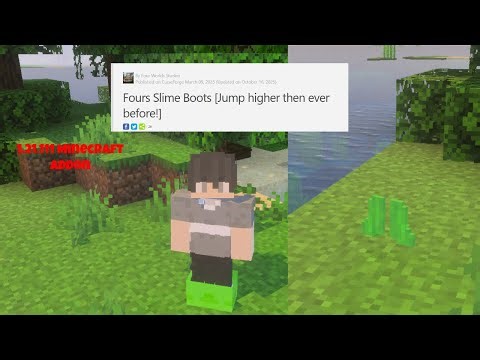 Fours Slime Boots || Minecraft Addon For Survival Versi 1.21.111