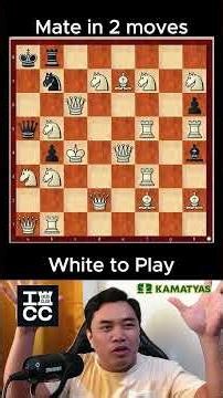 Challenging Chess Puzzle 1 - Mate in 2 moves #chess #puzzle