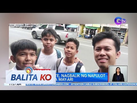 3 estudyante, nagbalik ng napulot na pitaka sa may-ari | BK