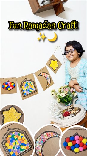 Fun Ramadan Craft 🖐🌙 A simple hands-on activity that builds creativity and focus while making festive decor. Save this idea, share with other parents & follow for more easy kids activities! #RamadanCraft #KidsActivity #PreschoolLearning #FineMotorSkills #CreativeKids | Kids Learning Center