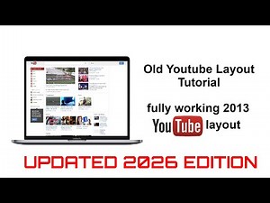 how to get the old youtube layout back! [2026 UPDATED EDITION]