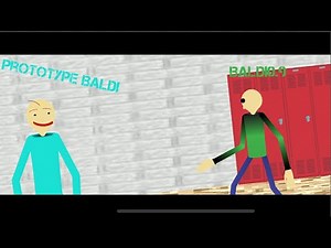 Prototype Baldi VS Baldi0.9 (early version Baldi basics) VS (Baldi basics v0.9) sticknodes battle