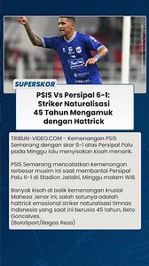 PSIS Bantai Persipal 6-1, Striker Naturalisasi 45 Tahun Cetak Hattrick dan Jadi Sorotan