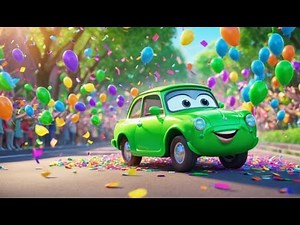 Three Racing Cars Learn Red Blue Green | Color Song for Kids | Learn Colors with Fast Cars