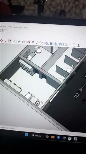 Portraying a gym project with a changing room under study 🔥🪃 #architecture