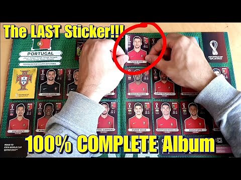 THE LAST STICKER! 100% COMPLETE PANINI ALBUM | FIFA World Cup Qatar 2022 Panini Sticker Oryx Edition