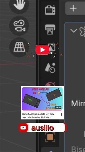 haz un modelo low poly #tutorial #blender #blendergameengine