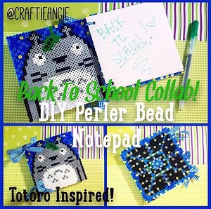 BTS: Perler Bead Totoro Notepad! 💚📚 | Crafty Amino