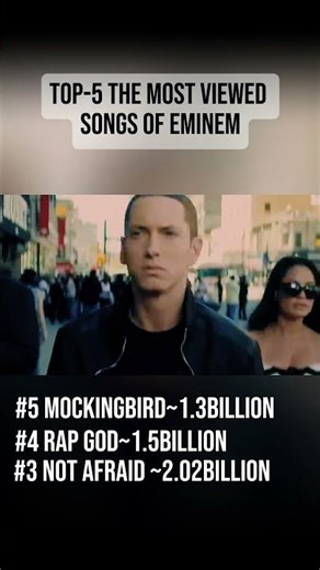 TOP 5 the most viewed songs of eminem