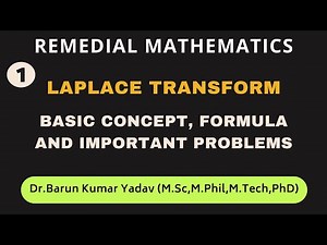 Laplace Transform | Remedial Mathematics | Part 1| #barunmaths #pharmd